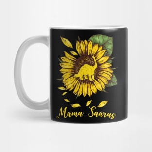 Sunflower Mama Saurus Mug